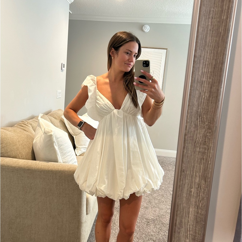 White dress from a boutique size small; never worn